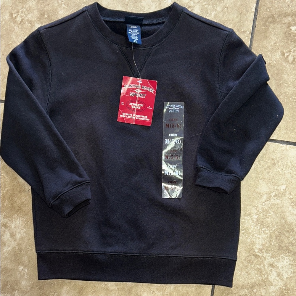 Canyon River Crewneck Sweatshirt - Black